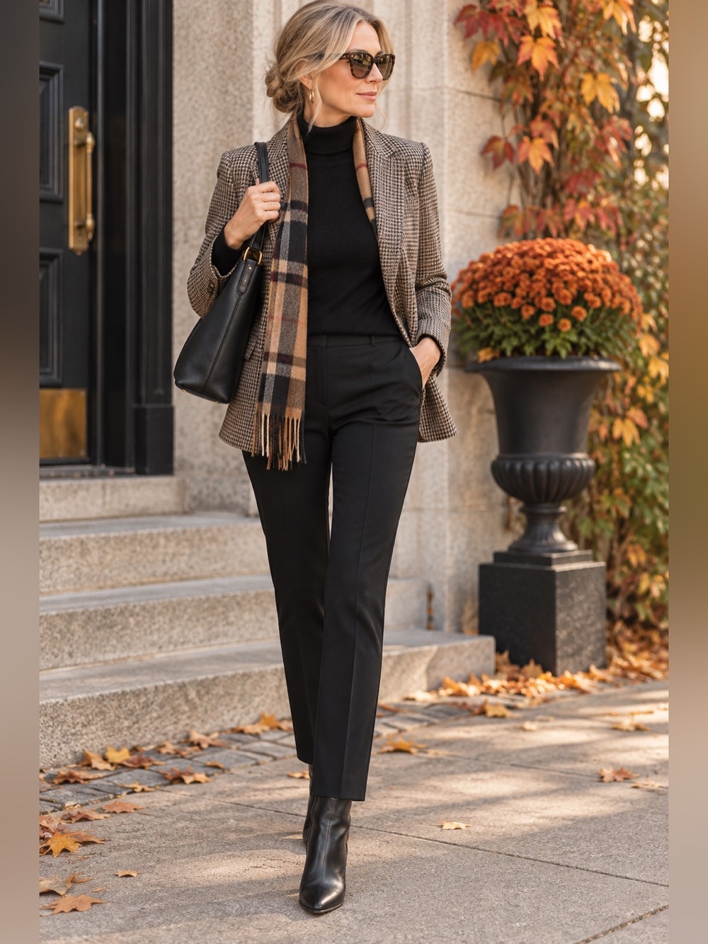 NWT Lauren Ralph Lauren Petite Wool Slim Leg Pants Black 2P